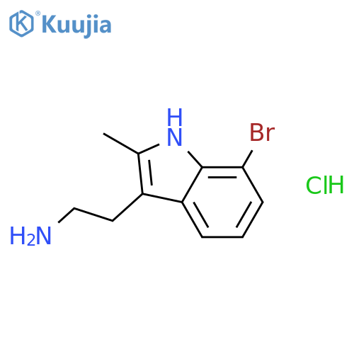 2-(7-Bromo-2-methyl-1H-indol-3-yl)ethanamine Hydrochloride structure