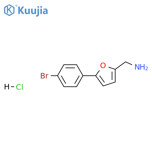 5-(4-Bromophenyl)furan-2-ylmethanamine Hydrochloride structure