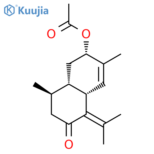 3-Acetoxy-4,7(11)-cadinadien-8-one structure