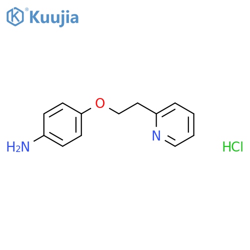 {4-[2-(2-pyridinyl)ethoxy]phenyl}amine dihydrochloride structure