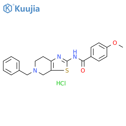 N-{5-benzyl-4H,5H,6H,7H-[1,3]thiazolo[5,4-c]pyridin-2-yl}-4-methoxybenzamide hydrochloride structure
