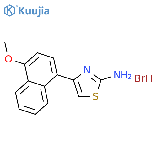4-(4-Methoxy-1-naphthyl)-1,3-thiazol-2-ylamine Hydrobromide structure