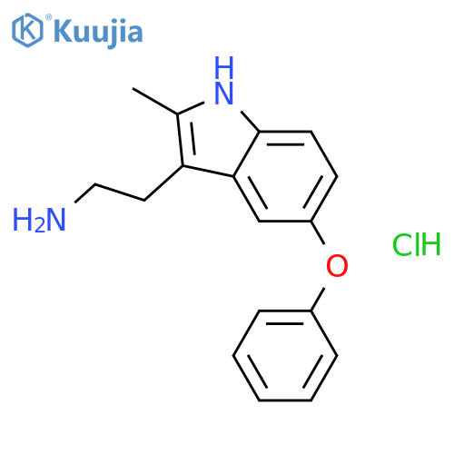 2-(2-Methyl-5-phenoxy-1h-indol-3-yl)ethanamine, HCl structure