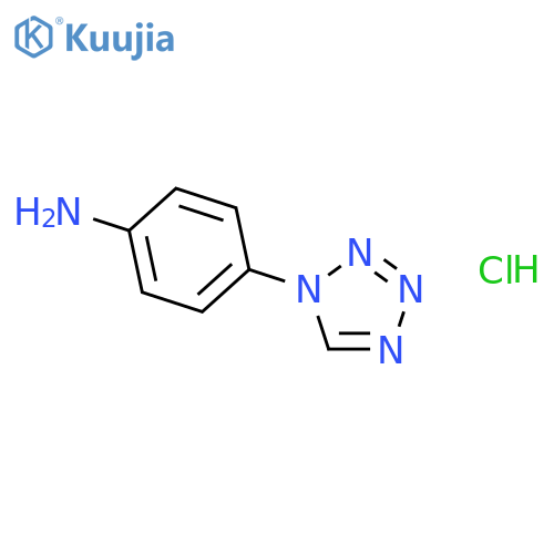 4-(1H-1,2,3,4-tetrazol-1-yl)aniline hydrochloride structure