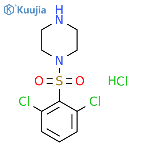 1-(2,6-dichlorobenzenesulfonyl)piperazine hydrochloride structure
