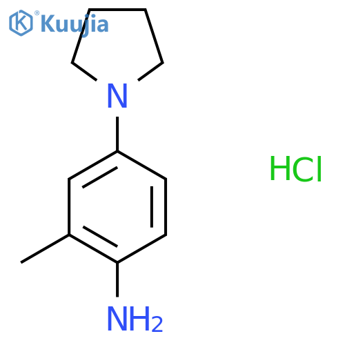 2-methyl-4-(pyrrolidin-1-yl)aniline hydrochloride structure