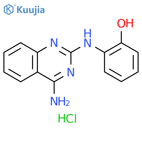 2-[(4-aminoquinazolin-2-yl)amino]phenol hydrochloride structure