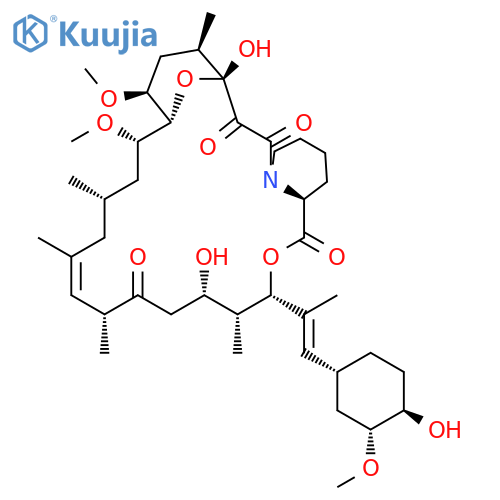 15,19-Epoxy-3H-pyrido[2,1-c][1,4]oxaazacyclotricosine-1,7,20,21(4H,23H)-tetrone,5,6,8,11,12,13,14,15,16,17,18,19,24,25,26,26a-hexadecahydro-5,19-dihydroxy-3-[(1E)-2-[(1R,3R,4R)-4-hydroxy-3-methoxycyclohexyl]-1-methylethenyl]-14,16-dimethoxy-4,8,10,12,18-pentamethyl-,(3S,4R,5S,8R,9E,12S,14S,15R,16S,18R,19R,26aS)- structure