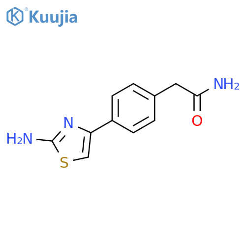 2-4-(2-Amino-1,3-thiazol-4-yl)phenylacetamide structure