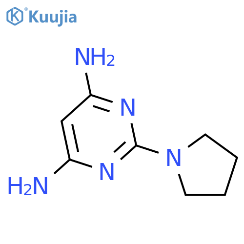 2-Pyrrolidin-1-ylpyrimidine-4,6-diamine structure