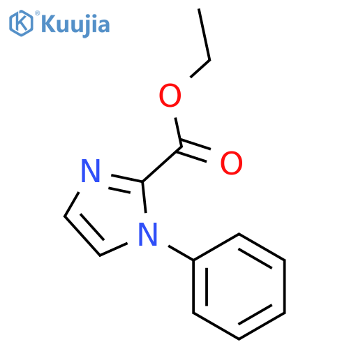 1H-Imidazole-2-carboxylicacid, 1-phenyl-, ethyl ester structure