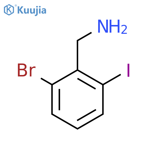 2-Bromo-6-iodobenzylamine structure