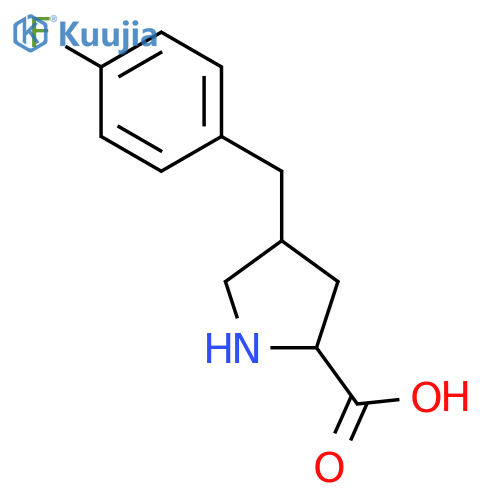 (2S,4R)-4-(4-Fluorobenzyl)pyrrolidine-2-carboxylic acid structure