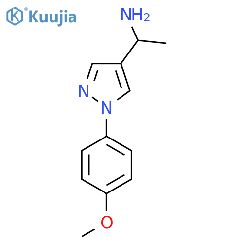 1-1-(4-Methoxyphenyl)-1H-pyrazol-4-ylethanamine hydrochloride structure