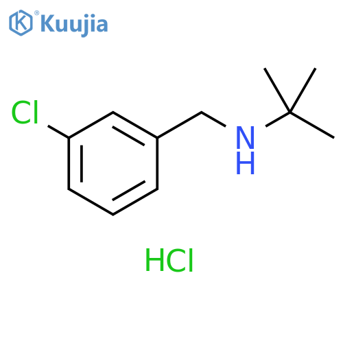 N-(3-chlorobenzyl)-2-methyl-2-propanamine hydrochloride structure