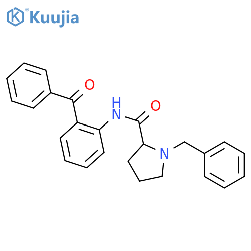 (R)-N-(2-Benzoylphenyl)-1-benzylpyrrolidine-2-carboxamide structure