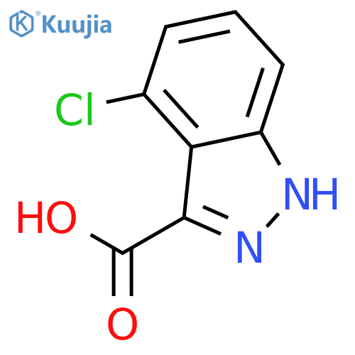 4-Chloro-1H-indazole-3-carboxylic acid structure