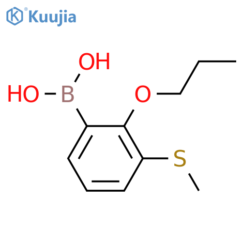 3-(Methylthio)-2-propoxyphenylboronic acid structure