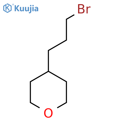 4-(3-bromopropyl)tetrahydro-2H-pyran structure