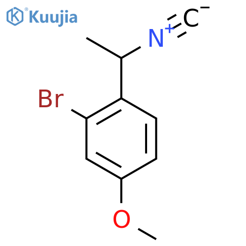 2-bromo-1-(1-isocyanoethyl)-4-methoxybenzene structure