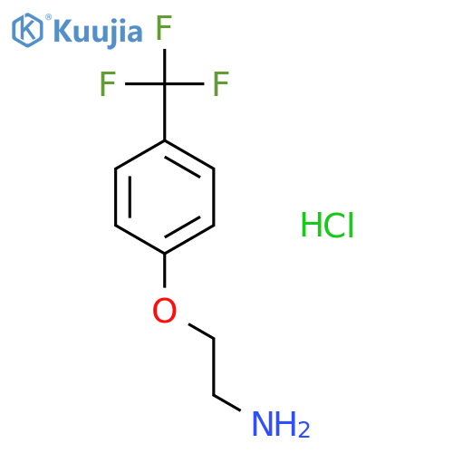 2-(4-(trifluoromethyl)phenoxy)ethan-1-amine hydrochloride structure