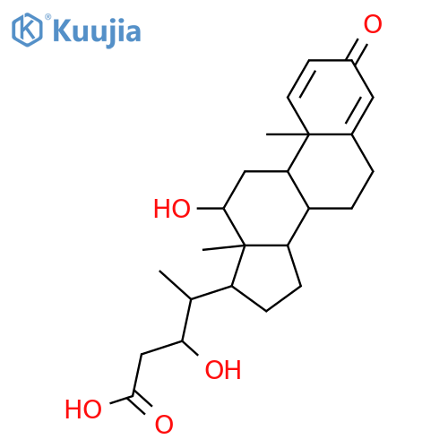 12,22-Dihydroxy-3-oxochola-1,4-dien-24-oic acid; (12α,22ξ)-form structure