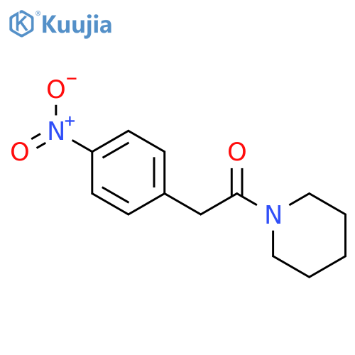 1-(4-Nitrophenyl)acetylpiperidine structure