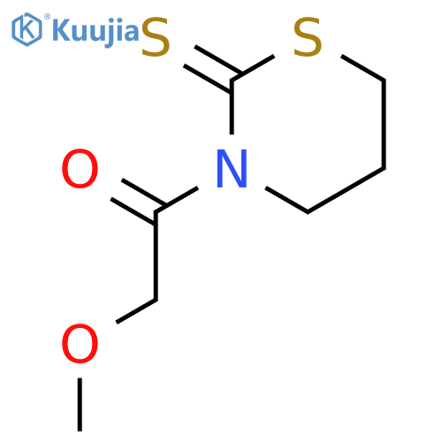 2-methoxy-1-(2-sulfanylidene-1,3-thiazinan-3-yl)ethan-1-one structure