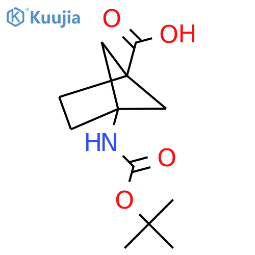 4-(tert-butoxycarbonylamino)bicyclo[2.1.1]hexane-1-carboxylic acid structure