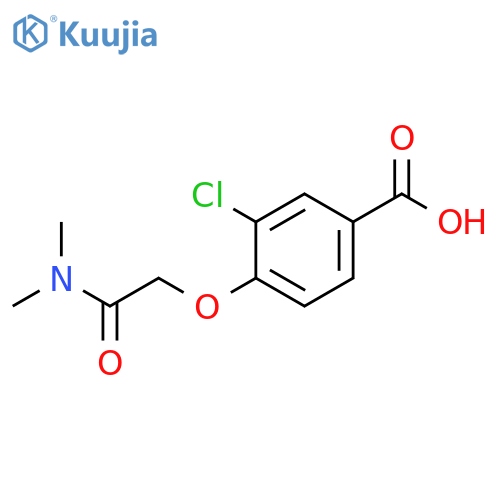 Benzoic acid, 3-chloro-4-[2-(dimethylamino)-2-oxoethoxy]- structure