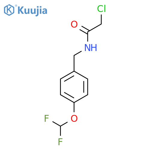 2-Chloro-N-{4-(difluoromethoxy)phenylmethyl}acetamide structure