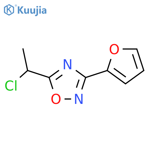 5-(1-Chloroethyl)-3-(furan-2-yl)-1,2,4-oxadiazole structure