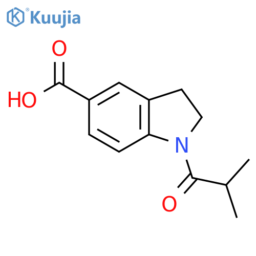 1-Isobutyrylindoline-5-carboxylic acid structure
