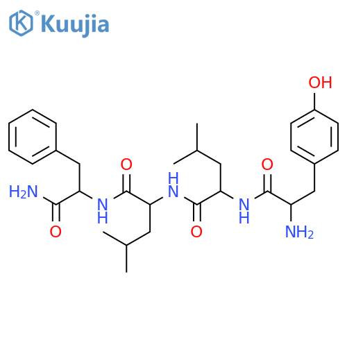 L-Phenylalaninamide,L-tyrosyl-L-leucyl-L-leucyl- structure