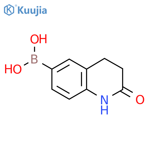 (2-Oxo-1,2,3,4-tetrahydroquinolin-6-yl)boronic acid structure
