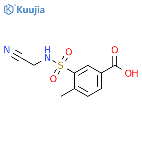 3-(Cyanomethyl)sulfamoyl-4-methylbenzoic Acid structure