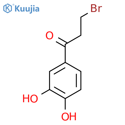 3-Bromo-1-(3,4-dihydroxyphenyl)propan-1-one structure