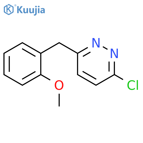3-chloro-6-[(2-methoxyphenyl)methyl]-Pyridazine structure