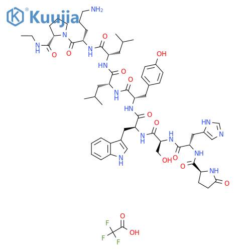 (DES-GLY10,D-LEU6,ORN8,PRO-NHET9)-LHRH structure