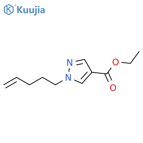 1H-Pyrazole-4-carboxylic acid, 1-(4-penten-1-yl)-, ethyl ester structure