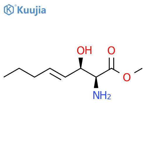 (2S,3R,4E)-2-amino-3-hydroxy-4-Octenoic acid Methyl Ester structure
