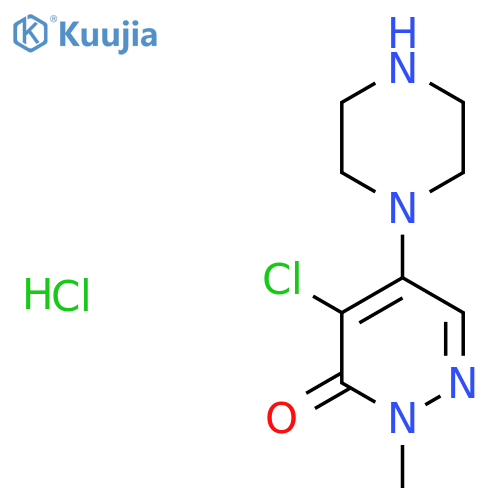 4-Chloro-2-methyl-5-(piperazin-1-yl)pyridazin-3(2H)-one hydrochloride structure