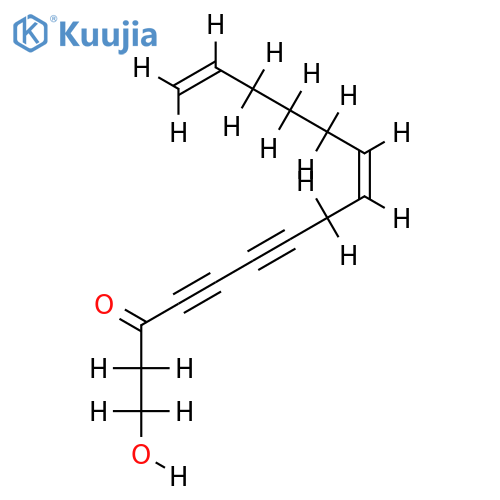 1-hydroxy-pentadeca-9c,14-diene-4,6-diyn-3-one structure