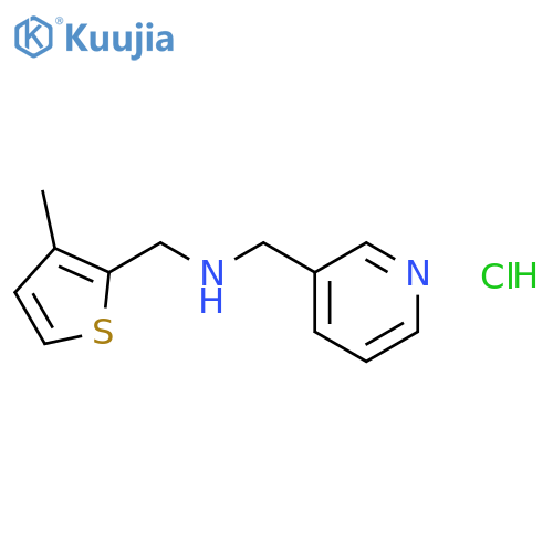 (3-Methyl-thiophen-2-ylmethyl)-pyridin-3-ylmethyl-amine hydrochloride structure
