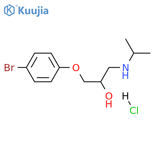 1-(4-bromophenoxy)-3-[(propan-2-yl)amino]propan-2-ol hydrochloride structure
