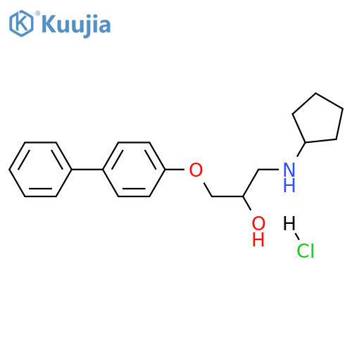 1-{[1,1'-biphenyl]-4-yloxy}-3-(cyclopentylamino)propan-2-ol hydrochloride structure