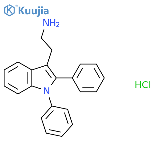 2-(1,2-Diphenylindol-3-yl)ethanamine hydrochloride structure