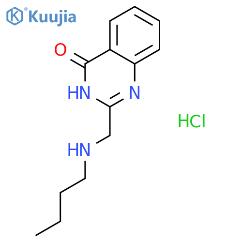 2-(butylamino)methyl-3,4-dihydroquinazolin-4-one hydrochloride structure