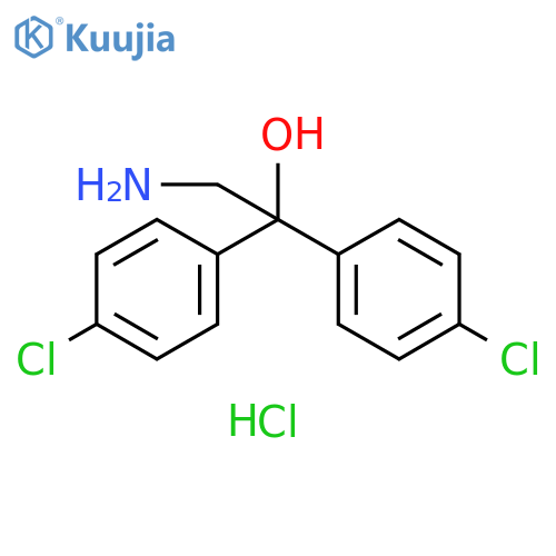 2-amino-1,1-bis(4-chlorophenyl)ethan-1-ol hydrochloride structure