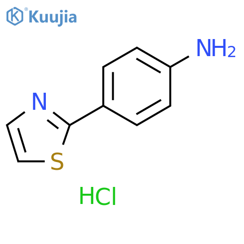 4-(1,3-thiazol-2-yl)aniline hydrochloride structure